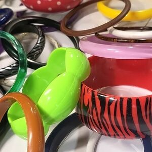 Wearable Vintage Plastics Bracelet Grab Bag or Craft Lot DT427